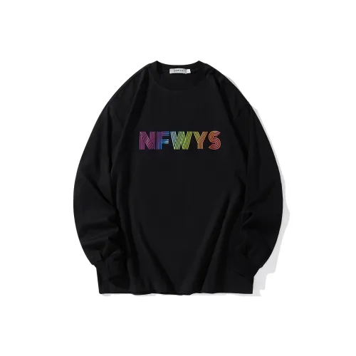 NFWYS Long Sleeved T Shirt Unisex Black