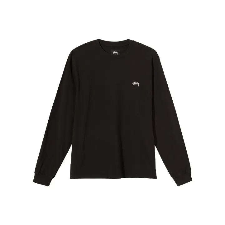 Stussy Stock Logo L/S Crew-0