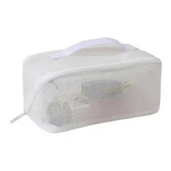 Boniu PVC Makeup Bag Unisex White/Pink/Black