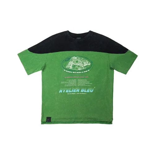 ATELIER BLEU Straight T-Shirt Unisex Green