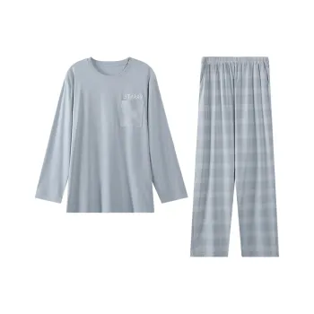 Huggy Kissy Pajama Set Men's Light Blue