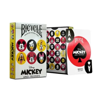 BICYCLE x Disney Floral Cut Theme Collection, Mickey Mouse And Friends Playing Cards Poker Cards