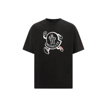 Moncler T Shirts Men Black