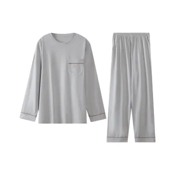 Huggy Kissy Pajama Set Men's Light Gray