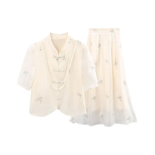 A Paradise For Awakening Skirt Set Women's Beige