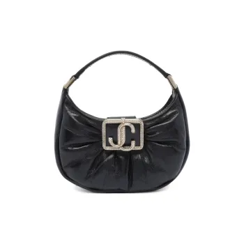 Jimmy Choo Calfskin Tote Bag, Shopping Bag, Shoulder Bag, Crossbody Bag, Handbag Women's Black