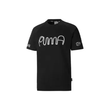 PUMA x Mr Doodle Raglan Sleeve T Shirt Men's Black