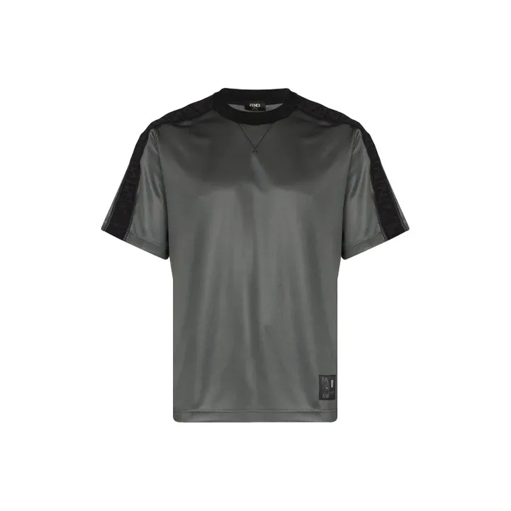 FENDI T-Shirts Men Gray-0