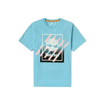 Timberland T Shirt Men's Light Blue