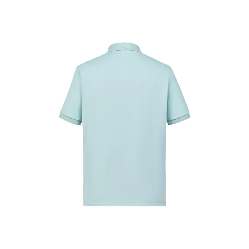 Biyin Leufen Oxygen Bar With Cooling Sensation Cooling Lapel Short Sleeved Polo Shirt Men's-1