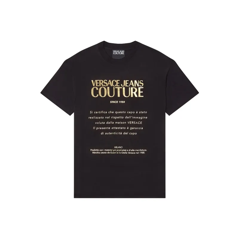 VERSACE JEANS COUTURE T Shirt Men's Black-0