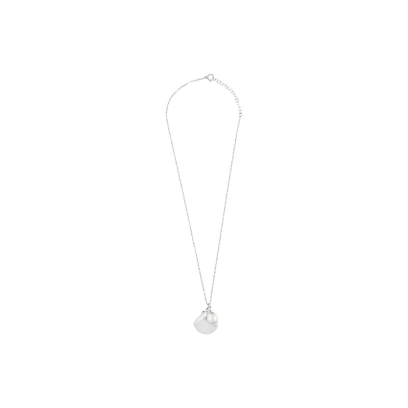 Radiant Stainless Steel, Pearl, Silver Necklaces Women's Silver-1