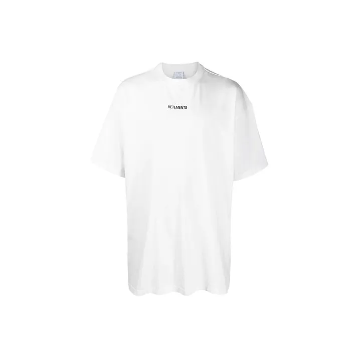 Vetements T Shirts Unisex White-0