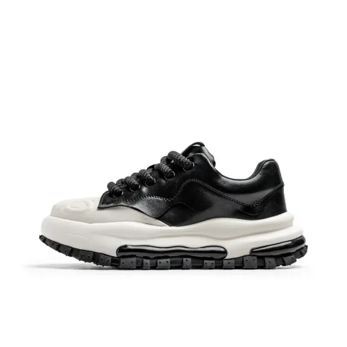 JANECO Anti Slip Wear Resistant Low Top Chunky Sneakers Men's
