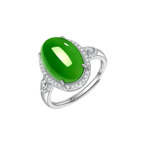 Princess Cui Hetian Jade Rings Jasper Women's