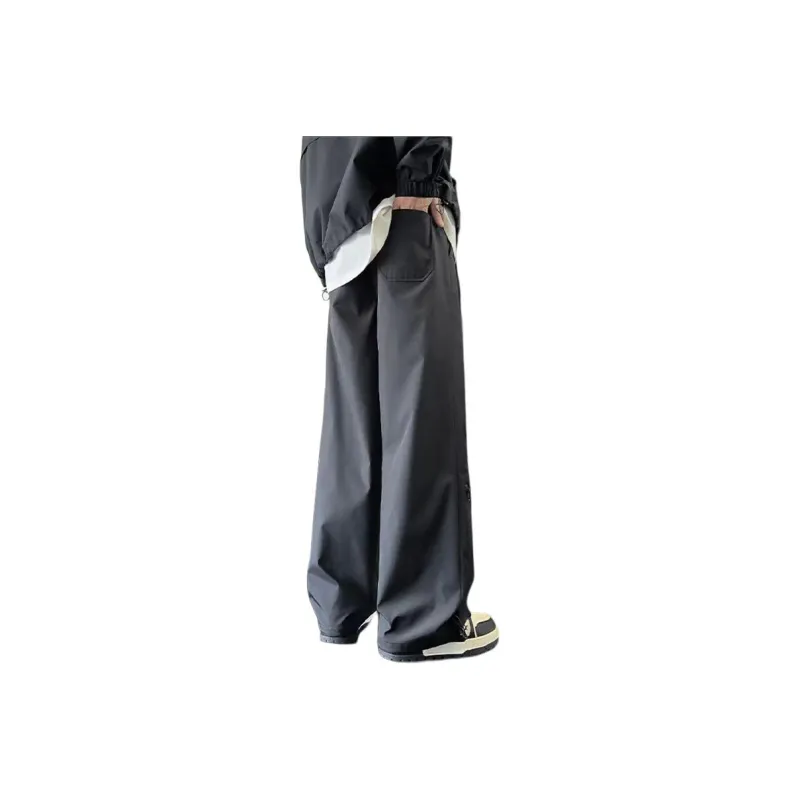DJ.SPIRIT Casual Pants Unisex Black-3