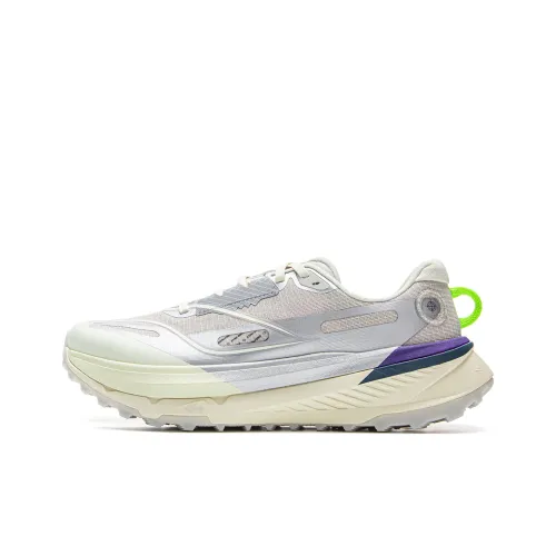 LiNing Anti Kids Wear Resistant Low Top Trail Running Shoes Men's Silver Gray