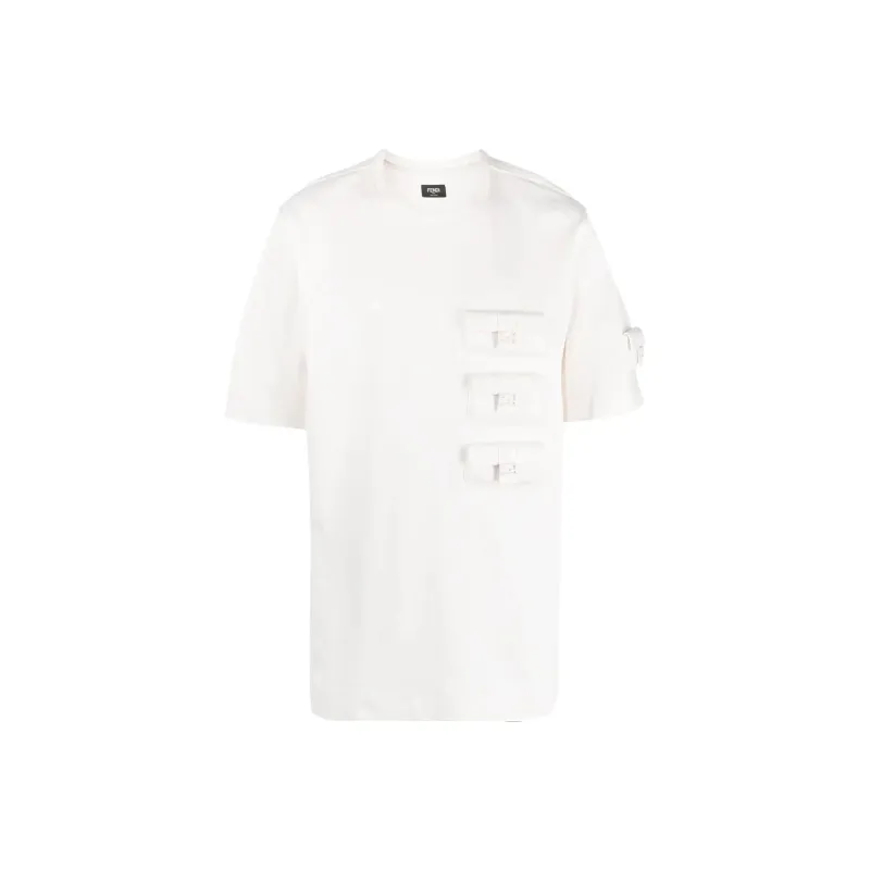 FENDI T Shirts Men White-0
