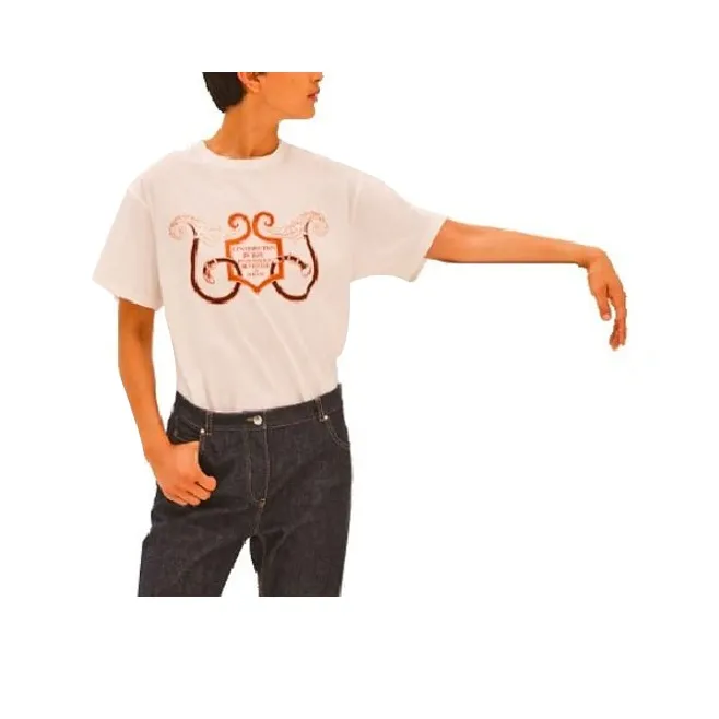 HERMES T Shirts Unisex White-0