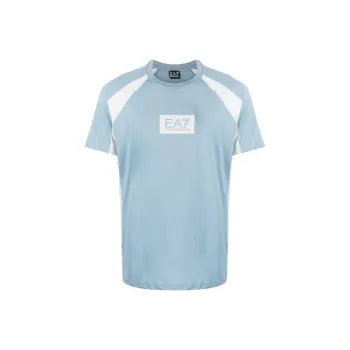 EMPORIO ARMANI EA7 SS23 T Shirt Men's Blue