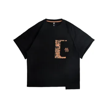 WOOKONG Straight T Shirt Men's Black