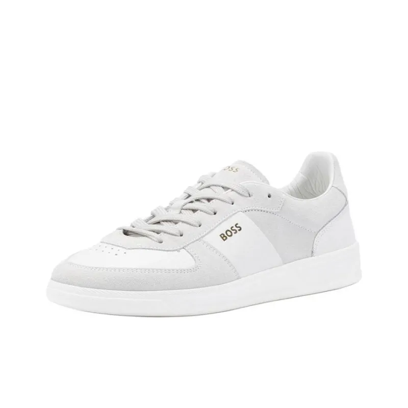 HUGO BOSS Low Top Skateboard Shoes Men's White-3