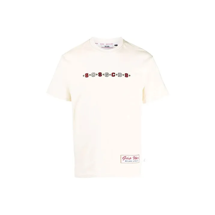 GCDS Logo print T shirt-0