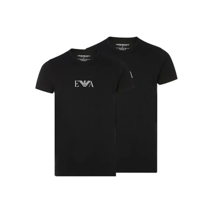 EMPORIO ARMANI T Shirt Men's 2 Pack Black-0