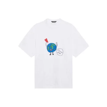 Balenciaga Love Earth Flatground Large Fit T Shirt