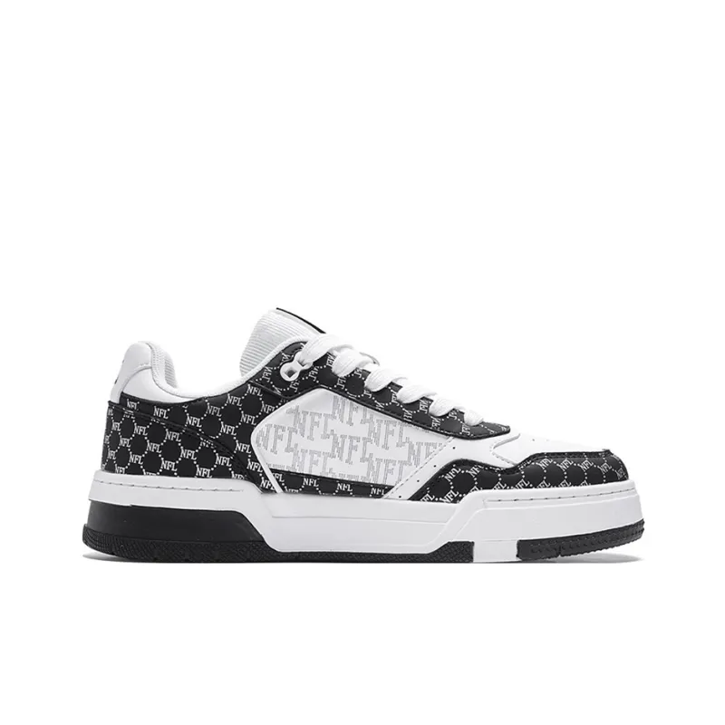 NFL TR Leather Low Top Skateboard Shoes Unisex Black-1
