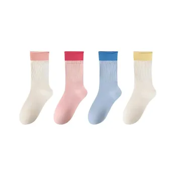 Temooues Mid Calf Socks Women's 4 Pack