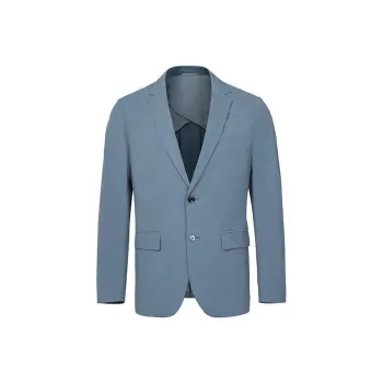 LIU·JO UOMO Spring Fall Business Suit Standard Unisex Gray Blue