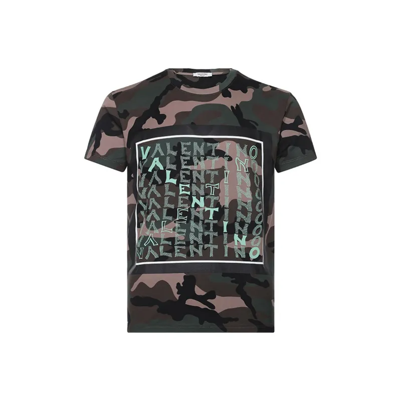 Valentino T Shirts Men Army Green-0