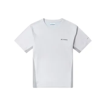 Columbia Crew Neck Fitted Straight Short Sleeved T Shirt Men's White