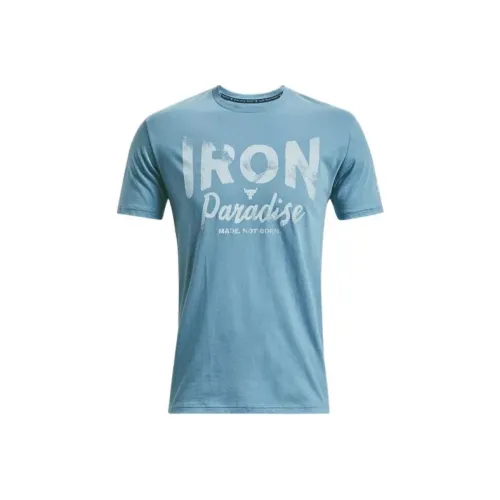 Under Armour Johnson Drop Shoulder Sleeve T Shirt Men's Blue