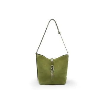LA FESTIN Cow Leather Bucket Bags Shoulder Bags Medium Size Women's Multicolor