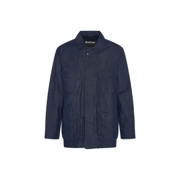 BARBOUR Denim Jacket Men's Marine Blue
