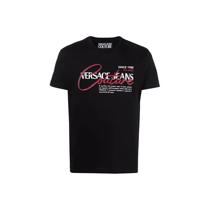 VERSACE JEANS COUTURE SS22 T Shirt Men's Black-0