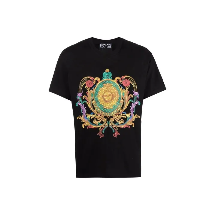 VERSACE JEANS COUTURE T Shirts Men Black-0