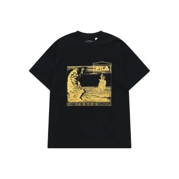 FILA FUSION x Aries Collaboration Collection T Shirt Unisex Pitch Black