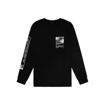 Vans Drop Shoulder Sleeve T Shirt Unisex Black