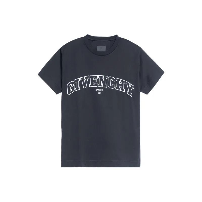 Givenchy Classic Fit College Embroidery T Shirt-0