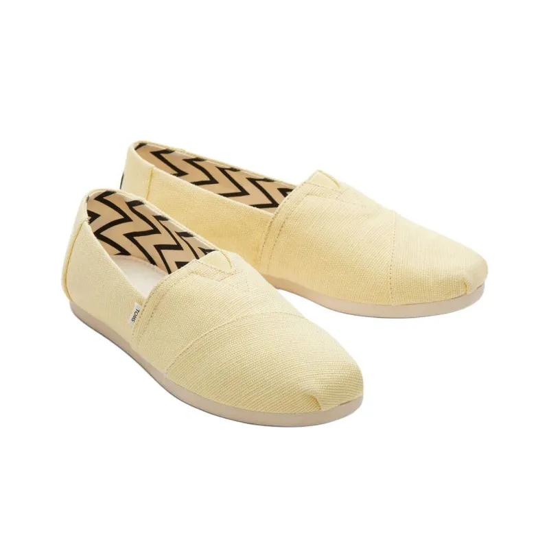 Toms Alpargata Casual Single Shoes Women's Yellow-2