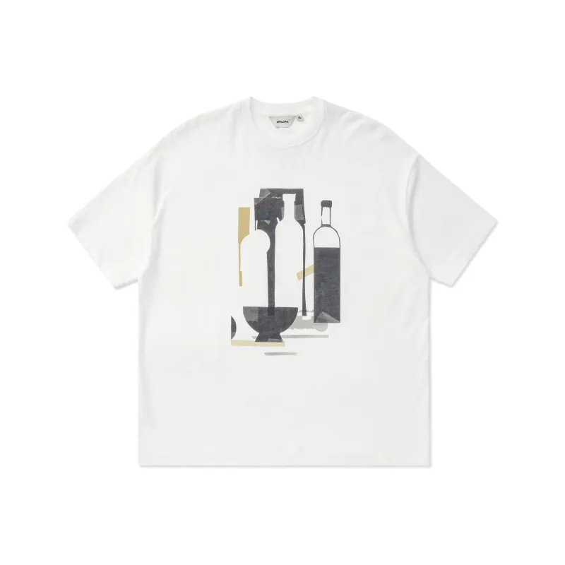 OPICLOTH Straight T-Shirt Unisex White-0