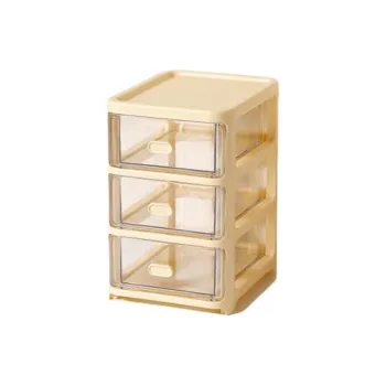 JIAOXUEFEI Cream Style Desktop Drawer Storage Box For Kids' Stationery And Pens Desk Organizer For Students