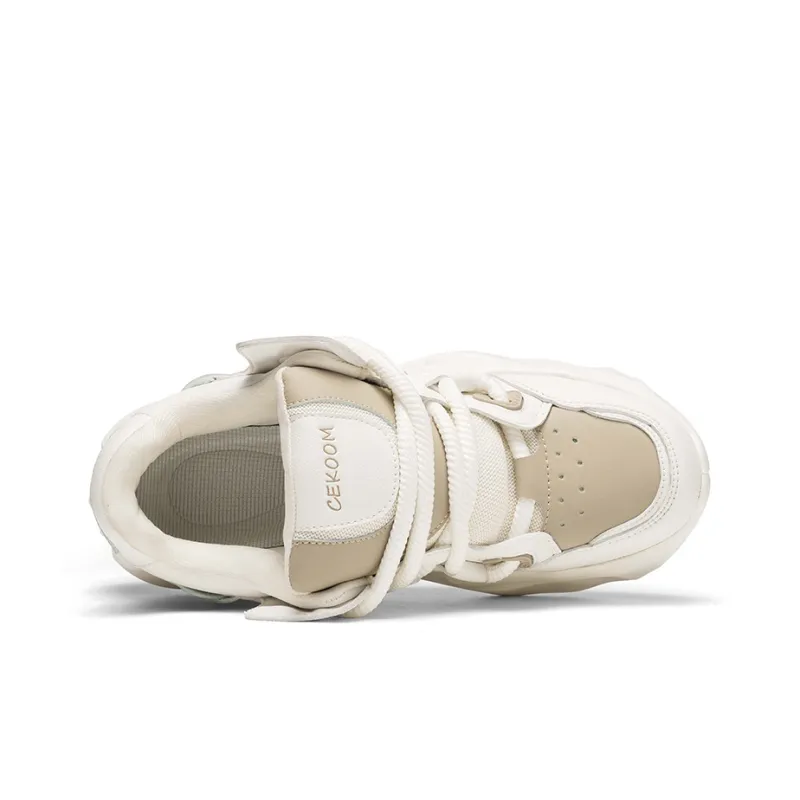 OFFER AITR Anti Slip And Wear Resistant Height Increasing Low Top Chunky Sneakers Men's-3
