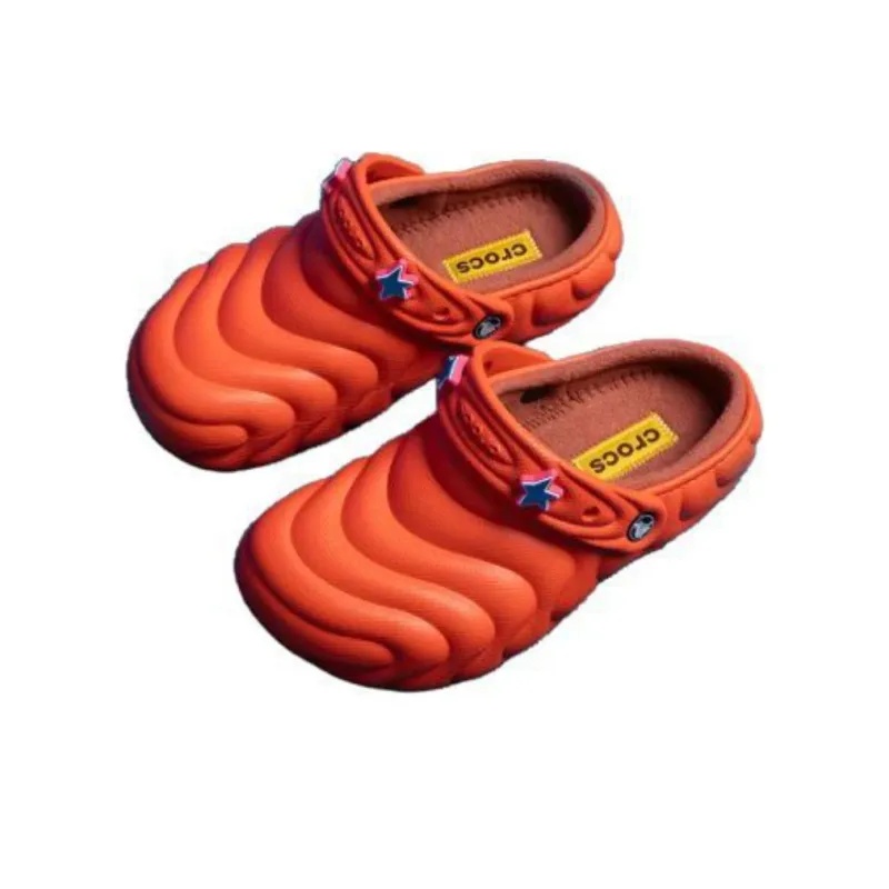 Crocs Classic Overpuff Lined Clog Lava-3