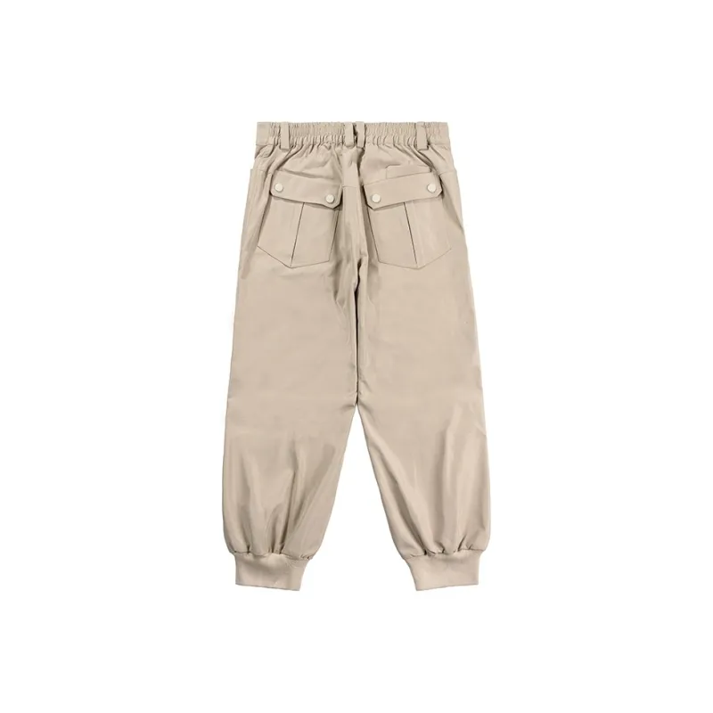 WOOKONG Spring Cargo Pants Unisex Khaki-1