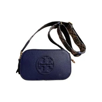 TORY BURCH Miller Matte Leather Shoulder Bag Mini Women's Tory Marine Blue