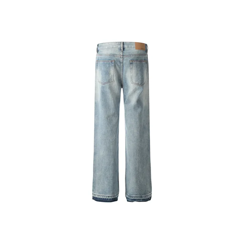 YINLEI Jeans Unisex Light Blue-1